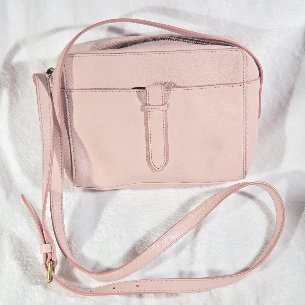Fossil Blush Leather Crossbody Bag - Picture 2 of 11